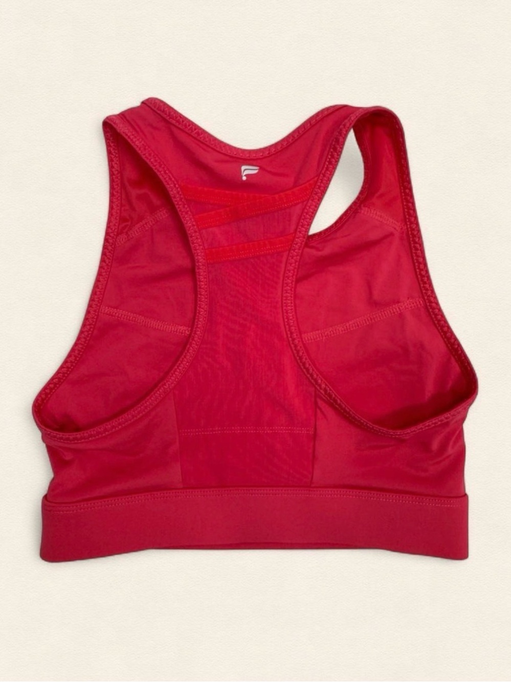 Fabletics Gym & Errands Outfit | Tan Athletic Shorts Crop Top Sports Bra Fitness - Picture 7 of 8